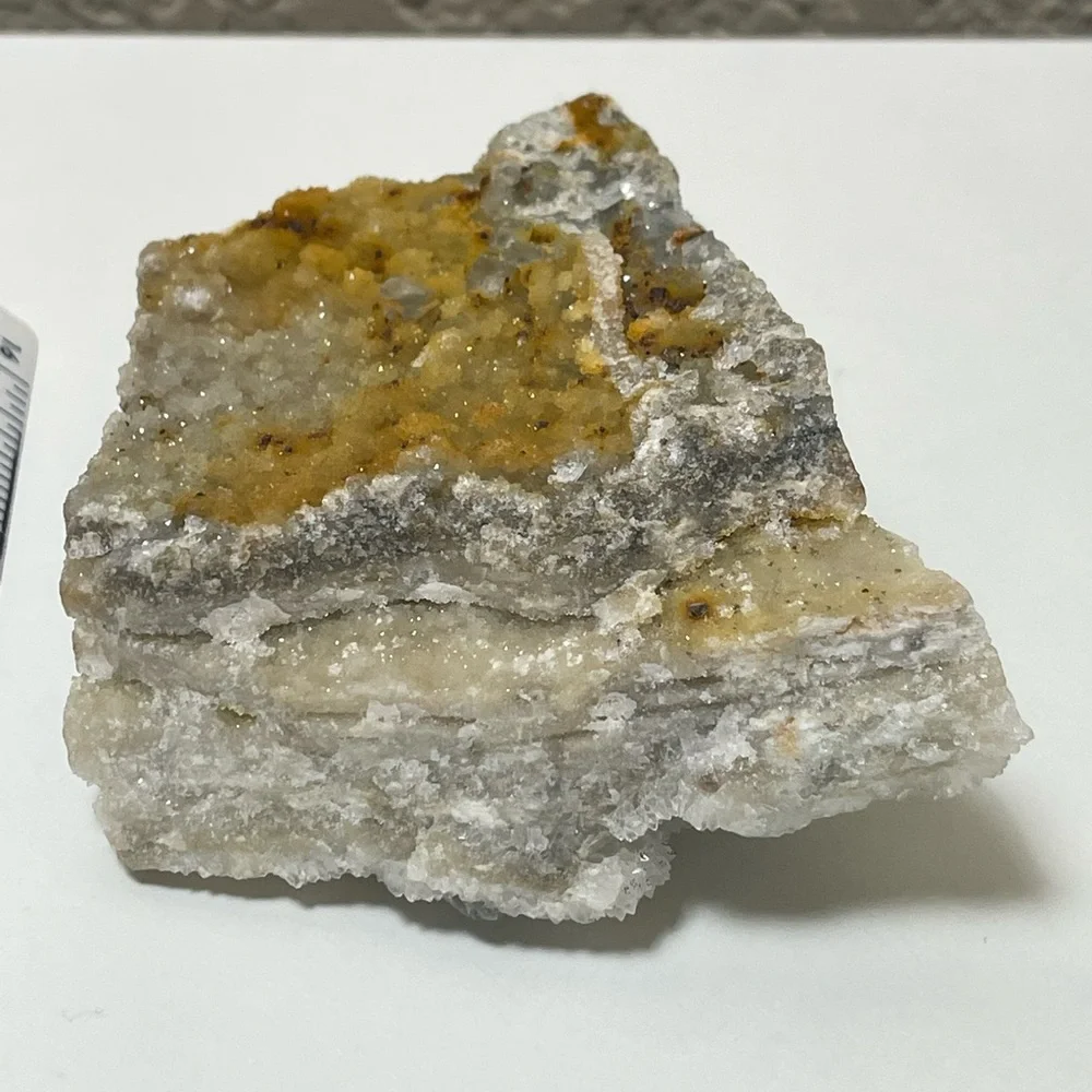 Cubic fluorite on Druze Quartz 💛HP💛 - Picture 9 of 16